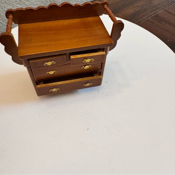 Vintage Wooden dollhouse furniture Miniature Dresser - Picture 3 of 6